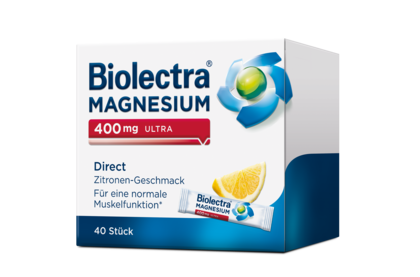 Packshot der Biolectra® Magnesium 400 mg ultra direct Zitrone 40 Stück