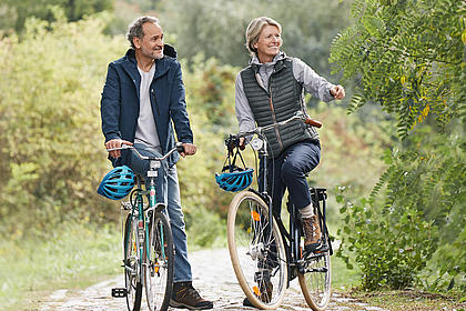 Ehepaar auf Fahrradtour